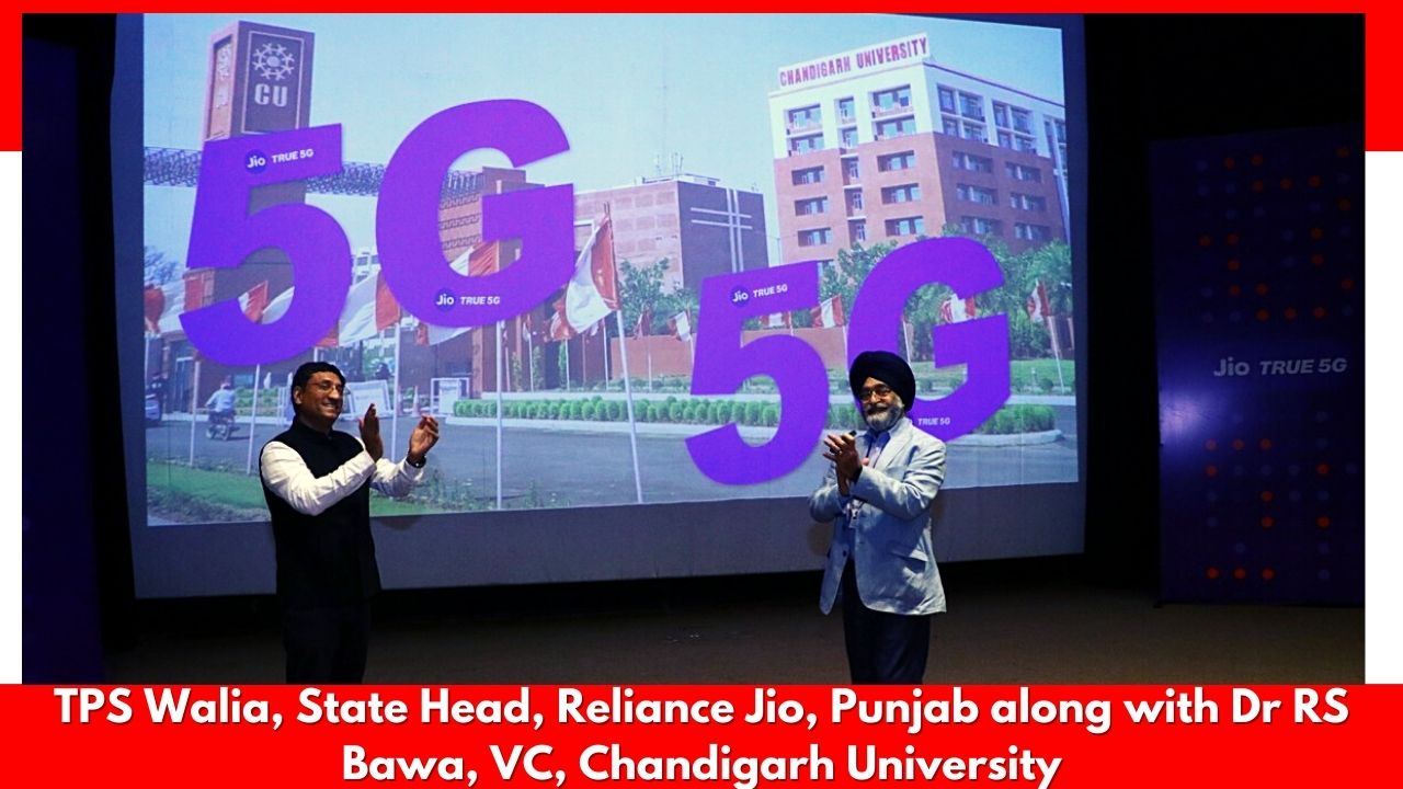 Jio becomes the first operator to launch 5g services in Chandigarh University (CU)