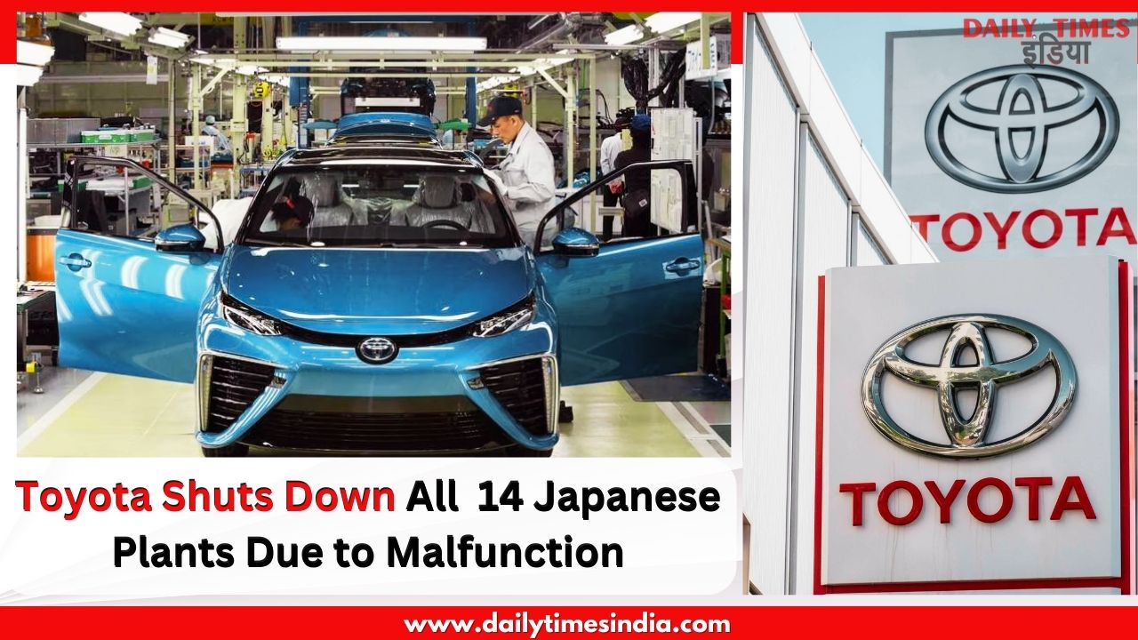 Major setback for Toyota: Production halted at all 14 Japanese plants