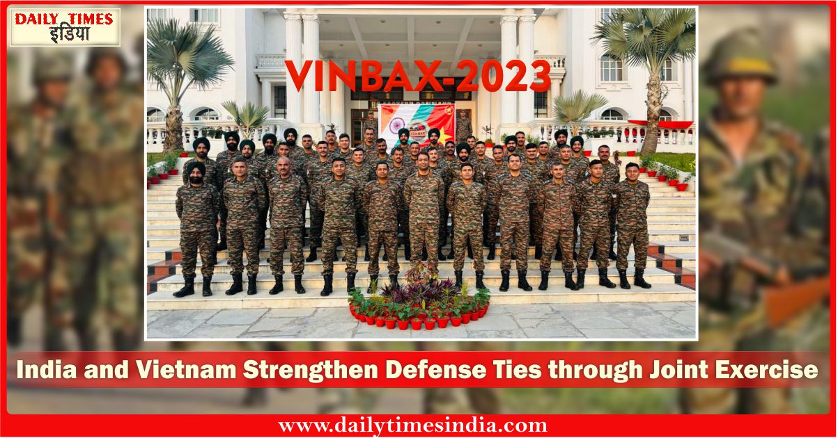 Indian Armed Forces contingent arrives in Hanoi for Joint Military Exercise “VINBAX-2023” with Vietnam